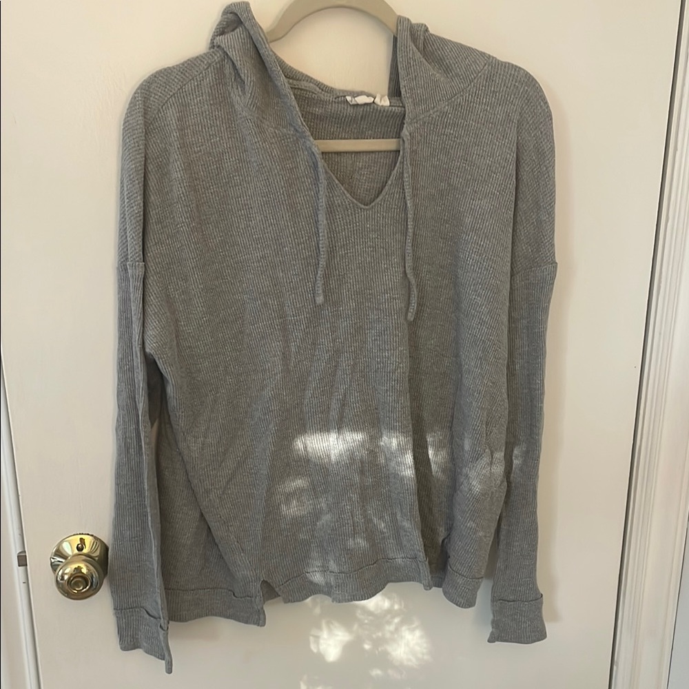 Roxy Heather Gray Knit Top